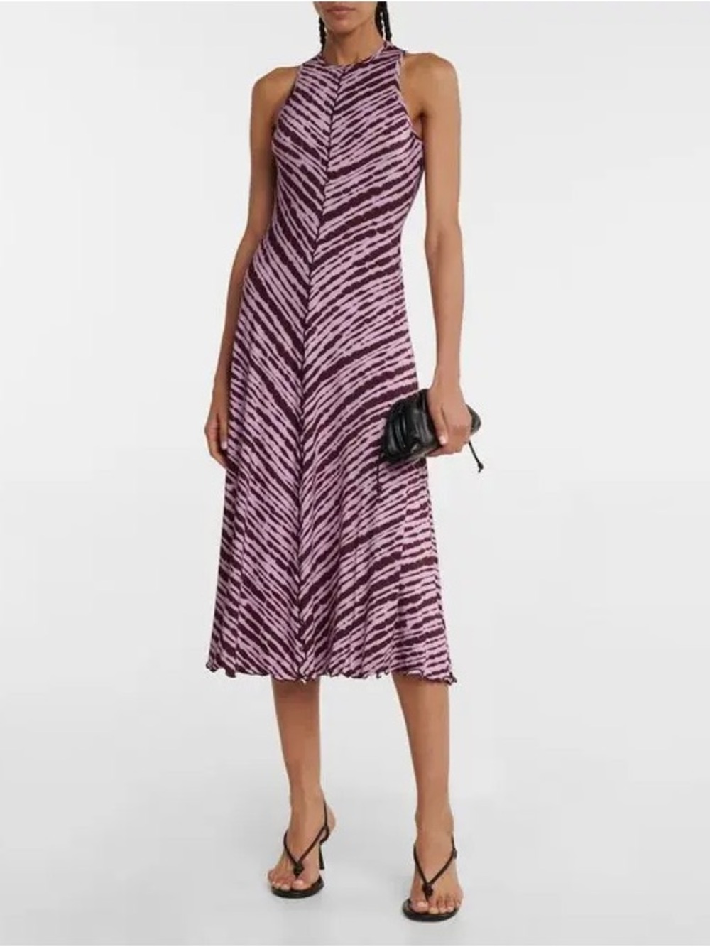 PROENZA SCHOULER Printed Jersey Midi Dress, Size XS